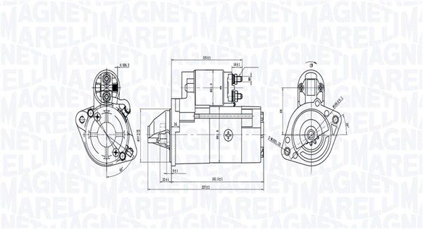 MAGNETI MARELLI Стартер 063728010410